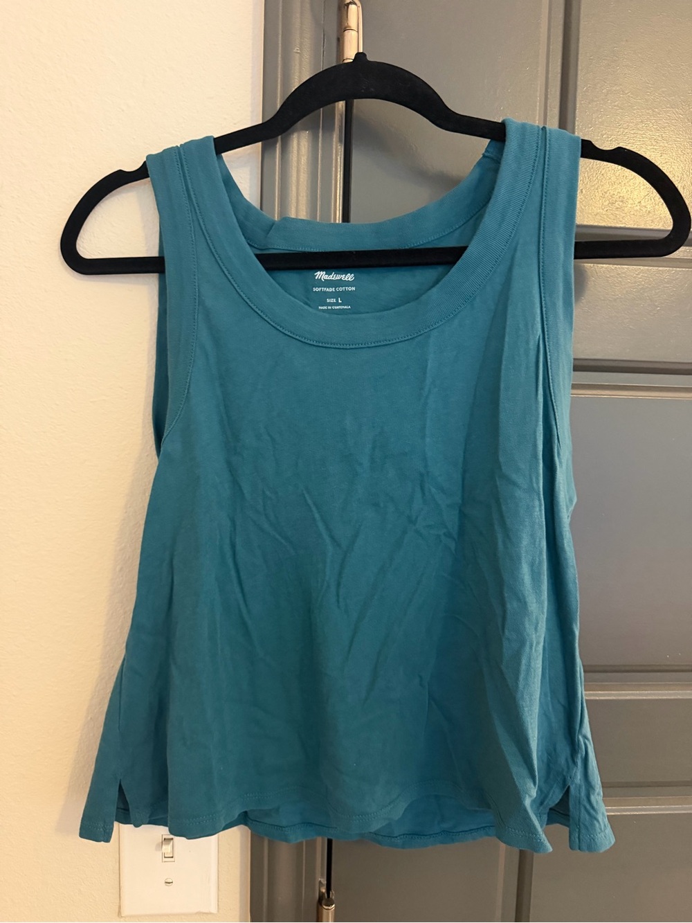 Madewell Teal Blue Swing Tank Top